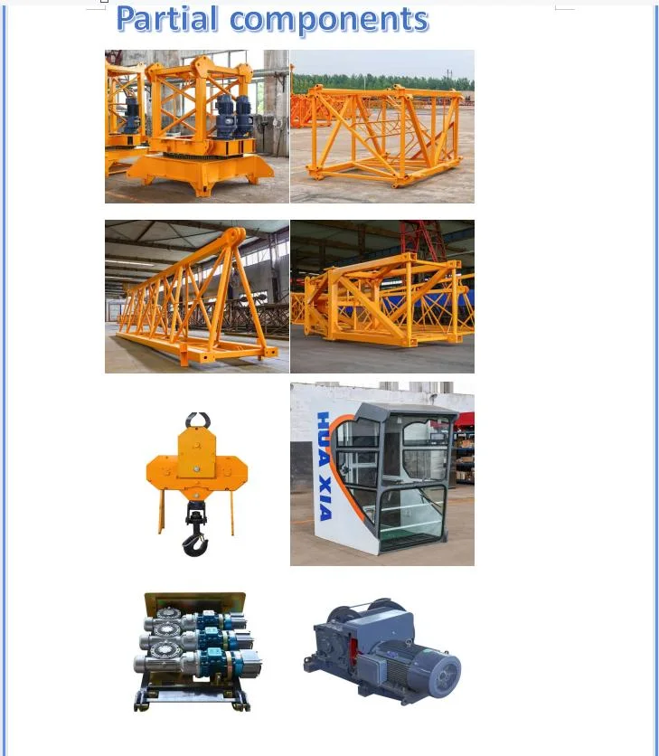 Made in China Luffing Jib Crane Luffing Jib Crane Hammerhead Tower Crane